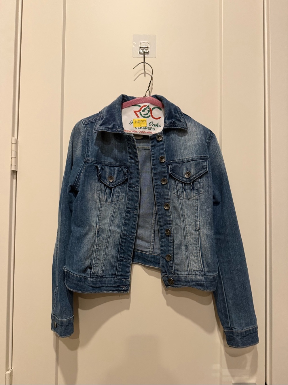 Paris Blues Blue Denim Jacket with Chest Pockets